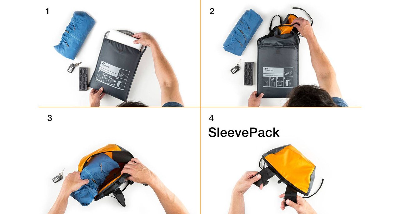 Lowepro представляет компактную сумку-рюкзак для ноутбука Sleevepack