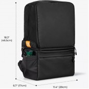 Рюкзак+сумка K&F Concept Collapsible Camera Bag 2 Way 22L