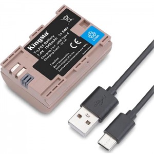 Аккумулятор KingMa LP-E6 USB Type-C