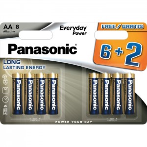 Батарейки алкалиновые Panasonic Everyday Power LR6REE/8B 8xAA