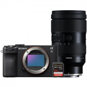 Фотоаппарат Sony a7C II Body черный + Tamron 35-150mm + SanDisk SDXC 64GB
