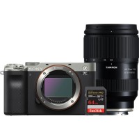 Фотоаппарат Sony a7C Body серебристый + Tamron 28-75mm G2 + SanDisk SDXC 64GB