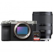 Фотоаппарат Sony a7C II Body серебристый + Tamron 17-28mm + SanDisk SDXC 64GB