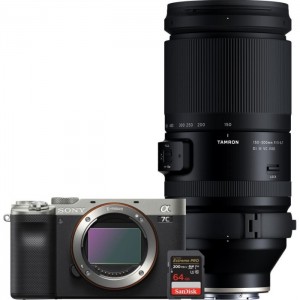 Фотоаппарат Sony a7C Body серебристый + Tamron 150-500mm + SanDisk SDXC 64GB