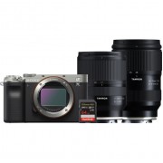 Фотоаппарат Sony a7C Body серебристый + Tamron 17-28mm + 28-75mm + SanDisk SDXC 64GB