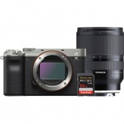 Фотоаппарат Sony a7C Body серебристый + Tamron 17-28mm + SanDisk SDXC 64GB