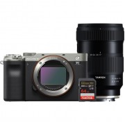 Фотоаппарат Sony a7C Body серебристый + Tamron 17-50mm + SanDisk SDXC 64GB