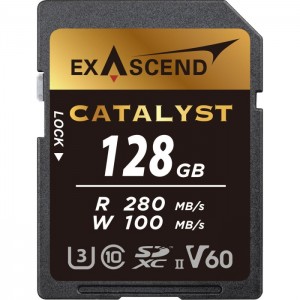 Карта памяти Exascend SDXC Catalyst UHS-II U3 V60 (280/100 MB/s) 128GB