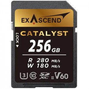 Карта памяти Exascend SDXC Catalyst UHS-II U3 V60 (280/180 MB/s) 256GB