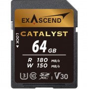 Карта памяти Exascend SDXC Catalyst UHS-I U3 V30 (180/150 MB/s) 64GB