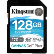 Карта памяти Kingston SDXC Class 10 UHS-I U3 V30 (170/90 MB/s) 128Gb