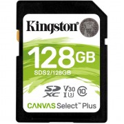 Карта памяти Kingston SDXC Class 10 UHS-I U3 V30 (100/85 MB/s) 128Gb