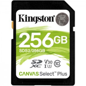 Карта памяти Kingston SDXC Class 10 UHS-I U3 V30 (100/85 MB/s) 256Gb