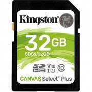 Карта памяти Kingston SDHC Class 10 UHS-I U1 (100/10 MB/s) 32Gb