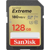 Карта памяти SanDisk SDXC Extreme UHS-I V30 (180/130 Mb/s) 128Gb