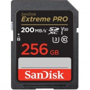 Карта памяти SanDisk SDXC Extreme Pro Class 10 UHS-I U3 (200/90 Mb/s) 256Gb